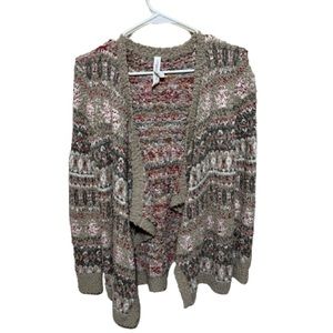 FINAL SALE - Aeropostale Women’s Multicolor Knit Cardigan Sweater Size Small